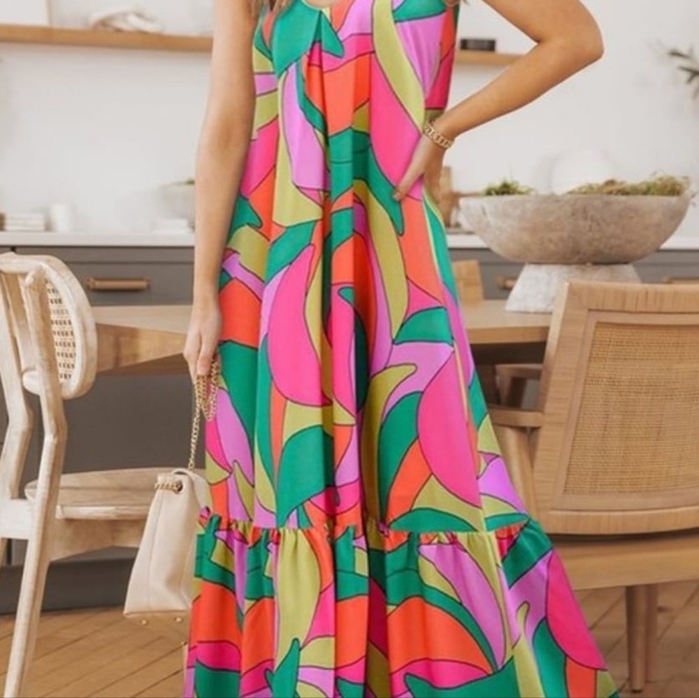 Printed Women's Dresses Size S, M, L - Picture 2 of 2